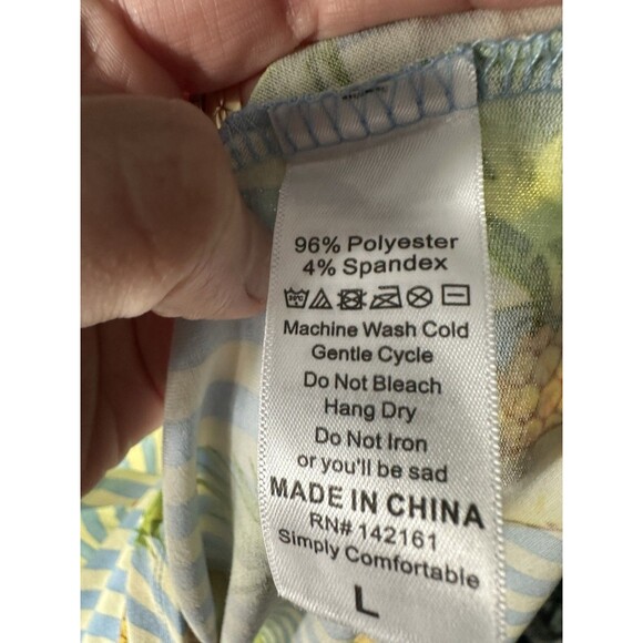 Lularoe V-Neck Christy T  Size L-  Pineapple - Picture 4 of 4